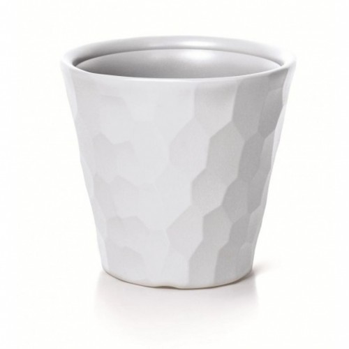 Prosperplast ROCKA Blumentopf 29,3x27,7cm weiß DBROC300