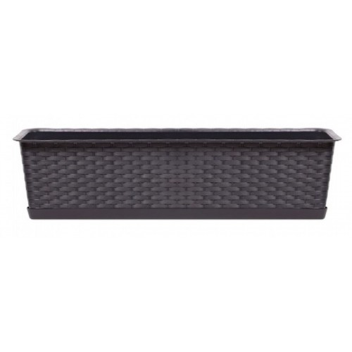 Prosperplast RATOLLA CASE P Blumenkasten mit Untersetzer 48,9x17,3x15cm umbra ISR500P-440U