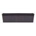 Prosperplast RATOLLA CASE P Blumenkasten mit Untersetzer 78,3x17,3x15cm umbraISR800P-440U