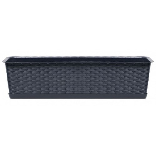 Prosperplast RATOLLA CASE P Blumenkasten mit Untersetzer 88,1x17,3x15cm ISR900P-S433