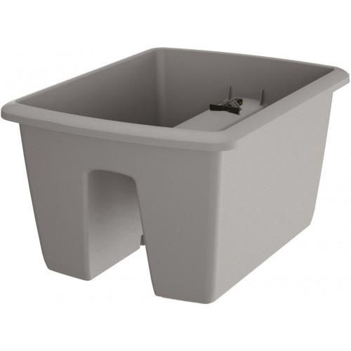 Prosperplast RESPANA Railing Blumentopf, 39,8x29,8x20,9 cm, grau DREB400 Prosperplast RESPANA Railing Blumentopf, 39,8x29,8x20,9 cm, grau DREB400