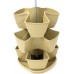 PROSPERPLAST COUBI Blumenampel Ampel-Kräutertopf mit drei Ebenen 9 l, creme DKN300W