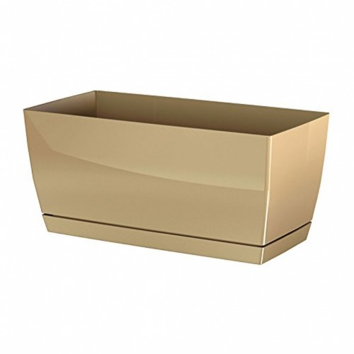 Prosperplast COUBI Blumenkasten mit Untersetzer 24x12x11cm biege DUPP240-7502U
