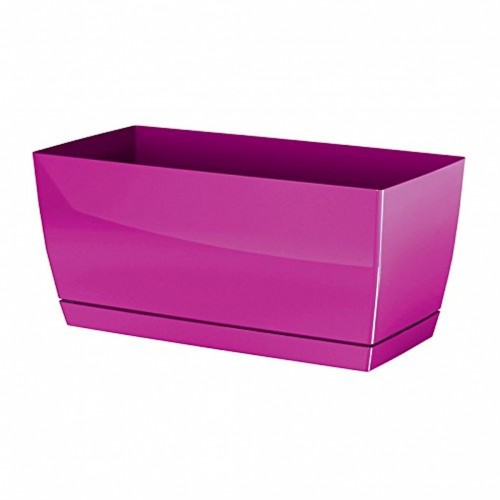 COUBI Blumenkasten mit Untersetzer 24x12x11cm, 2,5l, Fuchsie-glänzend DUPP240