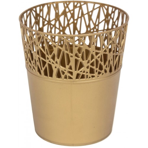 PROSPERPLAST CITY Blumentopf mit Spitze 16,0 cm,altgold DCIT160