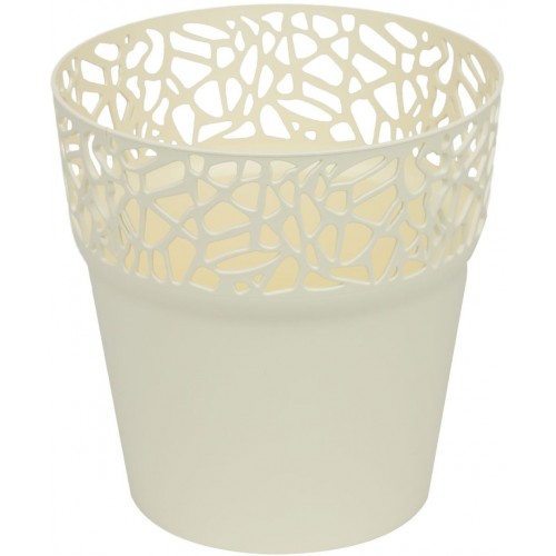 Prosperplast Blumentopf mit Spitze NATURO 17,5 cm creme DNAT175-CY728 Prosperplast Blumentopf mit Spitze NATURO 17,5 cm creme DNAT175-CY728
