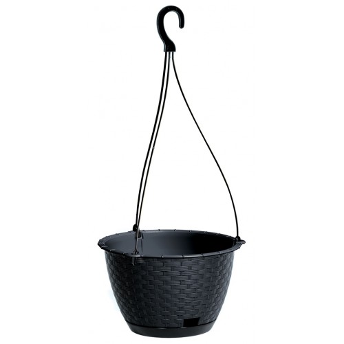 PROSPERPLAST Hängetopf Hängeampel RATOLLA ROUND anthrazit 21,7 cm DRLW215