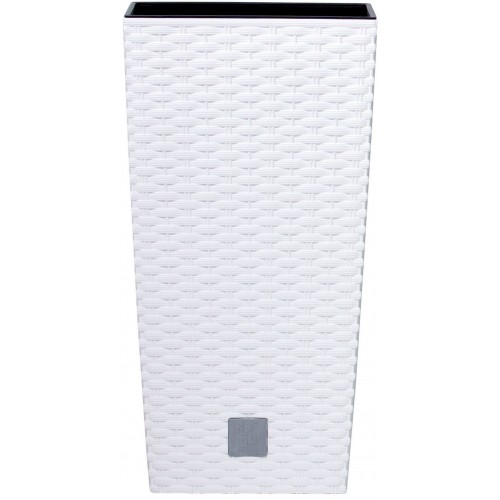 Prosperplast RATO SQUARE Blumentopf inkl. Einsatz 32cm, 49l, weiß DRTS325