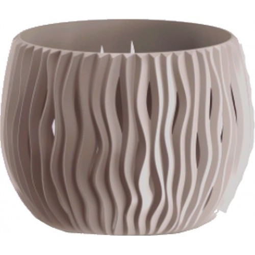 PROSPERPLAST SANDY Bowl Blumentopf 18 cm, mocca DSK180N