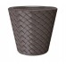 Blumenkübel Blumentopf Pflanztopf Pflanzkübel MATUBA 12 L, braun in Flecht-Optik DB300