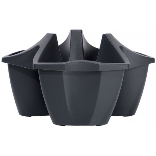 Prosperplast CROWN Blumentopff 48cm, 16l, anthrazit DCRO480 Prosperplast CROWN Blumentopff 48cm, 16l, anthrazit DCRO480