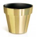 PROSPERPLASTCUBE CHROME GOLD Übertopf 1,2 L gold DGC140G-871C