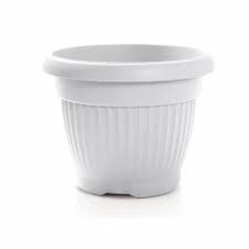PROSPERPLAST TERRA Blumentopf rund 8l weiß DCE30-S449