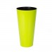 Blumenvase TUBUS SLIM SHINE 15,5 L Blumentopf inkl. Einsatz Pflanzsäule glänzend lime