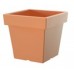 Pflanztopf Übertopf viereckig LOFLY LOW Blumentopf 4,5l, terracotta DLOFL200
