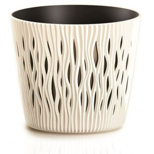 Prosperplast SANDY ROUND Blumentopf 26,2 cm, creme DSR260-CY728 Prosperplast SANDY ROUND Blumentopf 26,2 cm, creme DSR260-CY728