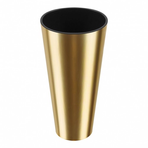 PROSPERPLASTTUBUS CHROME GOLD Übertopf 3 L glänzend inkl. Einsatz DGT150G