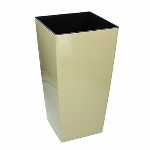 B-WARE Großer Pflanzkübel URBI SQUARE 26,6L Blumentopf Kunststoff beige DURS265