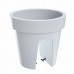 LOFLY RAILING Balkonkasten Geländertopf 5L, 24,5 x 24,5 x 22,5 cm, weiß DLOFR250-S449