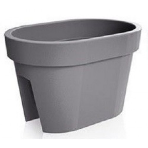 LOFLY RAILING Balkonkasten Geländertopf 12,3 L 39.6 x 26,6 x 25 cm grau DLOFR400-405U LOFLY RAILING Balkonkasten Geländertopf 12,3 L 39.6 x 26,6 x 25 cm grau DLOFR400-405U