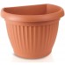 Prosperplast TERRA Blumentopf halbrund zum Aufhängen, 18cm, 1,1 l terracotta DST2