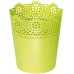 Prosperplast LACE Blumentopf mit Spitzenumrandung 13,5 cm, lime grün, DLAC140-389U