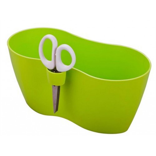 PROSPERPLAST LIMES DUBLO Kräutertopf Übertopf m. Schere 2,5 l, limette grün DLD250 PROSPERPLAST LIMES DUBLO Kräutertopf Übertopf m. Schere 2,5 l, limette grün DLD250