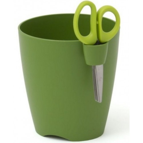 PROSPERPLAST LIMES UNO Kräutertopf Übertopf m. Schere 1,3 l grün DLU130