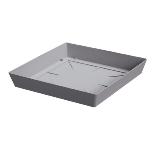 PROSPERPLAST LOFLY Untersatz eckig 20x20x3,2cm, grau PPLFQ200