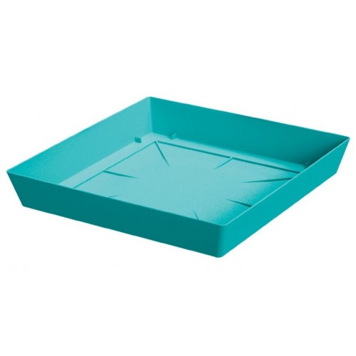 PROSPERPLAST LOFLY Untersatz eckig 24,5 cm, türkis PPLFQ245 PROSPERPLAST LOFLY Untersatz eckig 24,5 cm, türkis PPLFQ245