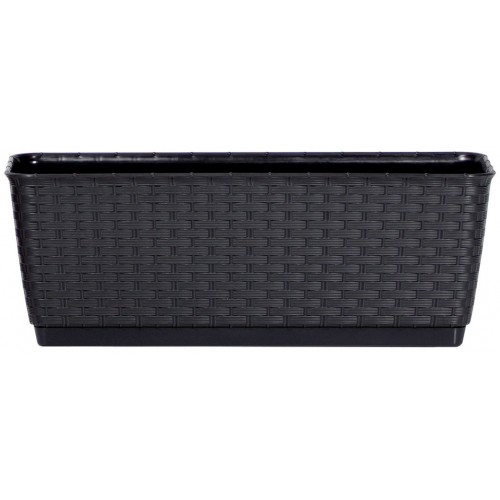 Prosperplast RATOLLA P Blumenkasten mit Untersetzer 38,6x15,4x14,2cm anthrazit DRL400P-S43 Prosperplast RATOLLA P Blumenkasten mit Untersetzer 38,6x15,4x14,2cm anthrazit DRL400P-S43
