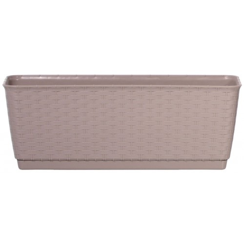 Prosperplast RATOLLA P Blumenkasten mit Untersetzer 49,2x17,2x17,4cm mocca DRL500P-7529U Prosperplast RATOLLA P Blumenkasten mit Untersetzer 49,2x17,2x17,4cm mocca DRL500P-7529U