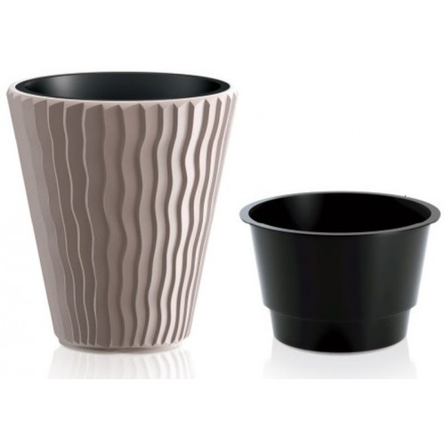 Prosperplast SANDY Blumentopf 29,7cm, 13l, mocca DBSP300-7529
