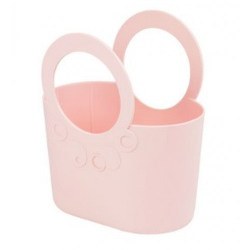 Flexi Tasche Einkaufstasche Strand Korb Lily, Puder Pink 24 cm breit, ITLI240-698U