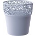 Prosperplast Blumentopf Tree Spitze 17,5 cm, Eis Grau DTRE175-656U