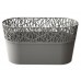 PROSPERPLAST CITY Blumenkaste mit Spitze 28,5 cm steingrau DCIT285