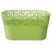 PROSPERPLAST CITY Blumenkaste mit Spitze 28,5 cm limette DCIT285
