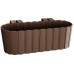 PROSPERPLAST BOARDEE HOOK Reling Blumenkasten 38,3x21,2x13 cm, braun DDECZ400-R222