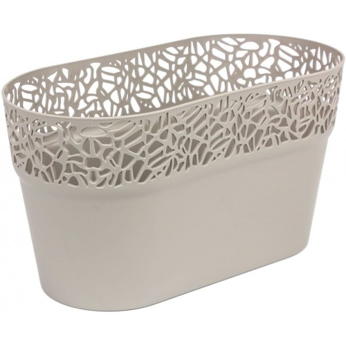 Prosperplast Naturo Blumentopf mit Spitzenoptik 28 cm mocca DNAT275 Prosperplast Naturo Blumentopf mit Spitzenoptik 28 cm mocca DNAT275