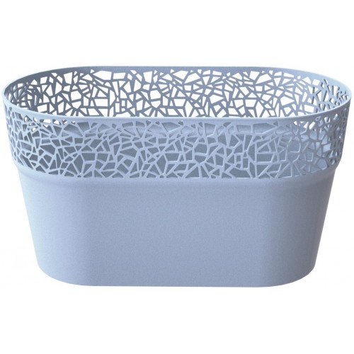 Tree Blumentopf mit Spitzenoptik 28 cm eisgrau DTRE275-656U Tree Blumentopf mit Spitzenoptik 28 cm eisgrau DTRE275-656U