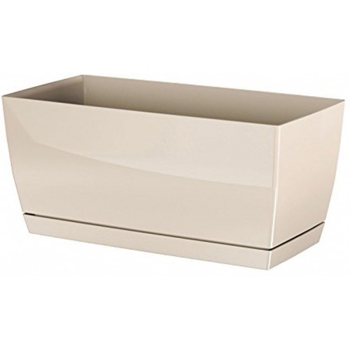 Prosperplast COUBI Blumenkasten mit Untersetzer 29x14,2x13,6cm creme DUPP300-CY728