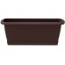 Prosperplast RESPANA SET Blumenkasten mit Untersetzer 59x18,4x14,5cm, braun ISE600P-R222