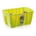 Prosperplast CROWN Balkontopf für Balkongeländer 39 x 28 x 20cm, 12l, limette grün DCRO400