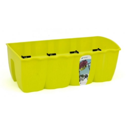 Balkonkasten, Geländerkasten CROWN Balkontopf für Balkongeländer 18l limette grün DCRO600 Balkonkasten, Geländerkasten CROWN Balkontopf für Balkongeländer 18l limette grün DCRO600