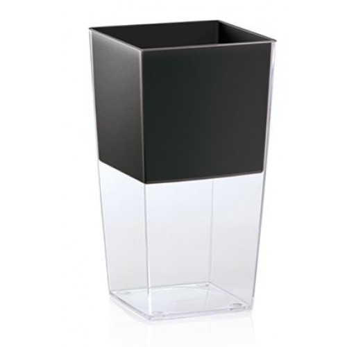 PROSPERPLAST URBI SQUARE P Blumentopf 4 l, transparent DURS140P