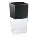 PROSPERPLAST URBI SQUARE P Blumentopf 4 l, transparent DURS140P