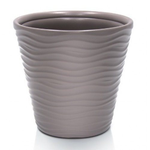 Prosperplast WAVE Blumentopf 34,2x32,3cm mocca DBWA350