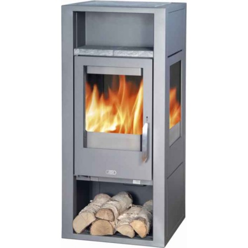 ABX QUADRO Holz-Kaminofen, grau 4678-7M