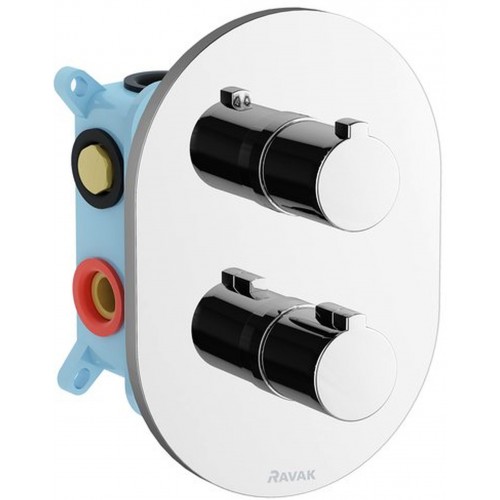 RAVAK TERMO CR 067.00 Chrome Unterputzthermostat Multi 3-Weg für R-Box Multi X070075