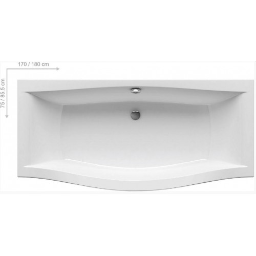 RAVAK MAGNOLIA Badewanne 180 x 75 snowhite, C601000000